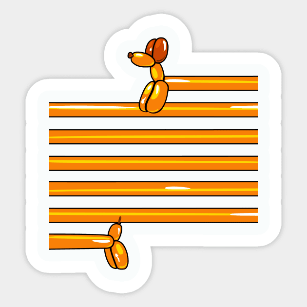 balloon dog Sticker by masslos